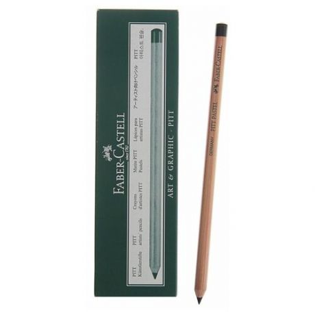FABER-CASTELL Пастель сухая художественная в карандаше Faber-Castell PITT® 199, 4.3 мм, чёрная