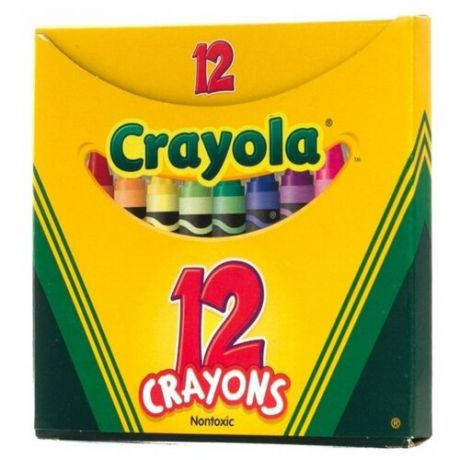 Crayola Восковые мелки 12 шт 0012C разноцветный