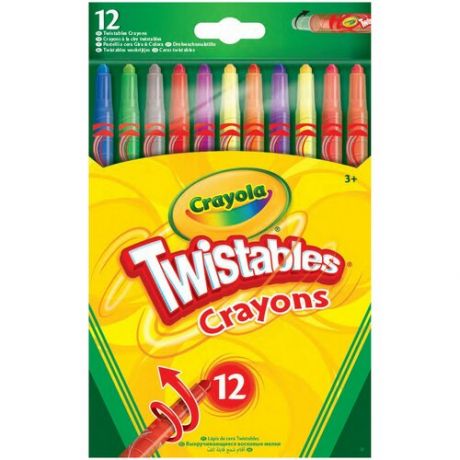 Crayola Восковые мелки выкручивающиеся 12 цветов 52-8530