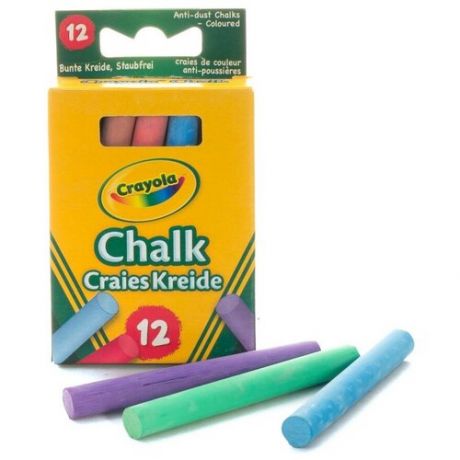 Crayola Мелки цветные неосыпающиеся 12 цветов 0281C
