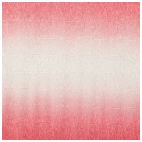 Бумага гофрированная, 600/4 "Бело-розовая", 0,5 х 2,5 м