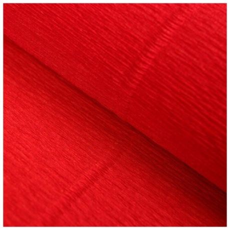 Бумага гофрированная 618 "Красный мандарин", 50 см x 2.5 м