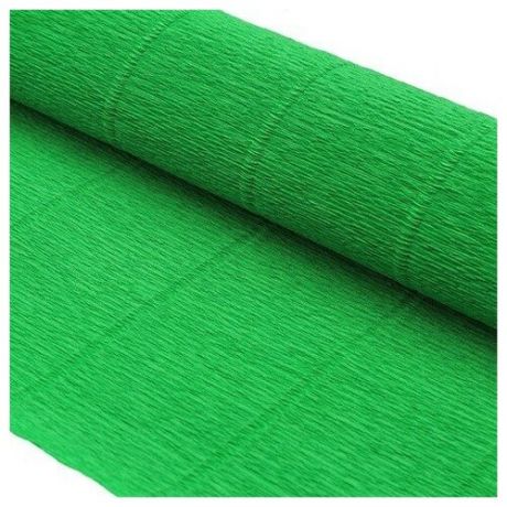 Бумага гофрированная простая Folia, цвет: 963 зеленый, 50x250 см, арт. 87527558