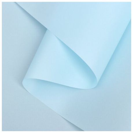Бумага тишью с ламинацией, цвет светло-голубой, 58 см x 5 м 75 микрон