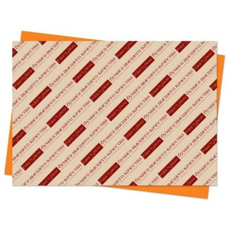 Цветной картон А3 в листах (оранжевый), 25 листов