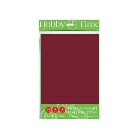 Цветной картон гофрокартон Перламутровые цвета Альт, A4, 4 л., 4 цв. 1 наборов в уп.