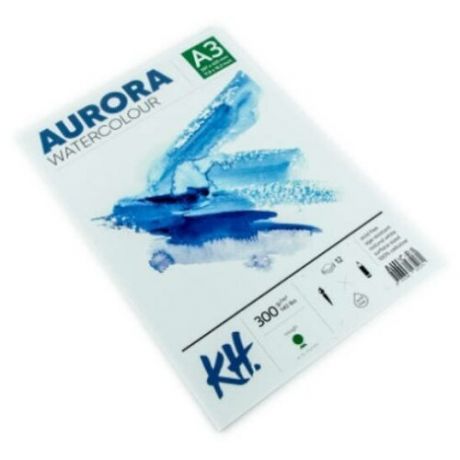 Альбом-склейка для акварели Aurora Rough А3 12 л 300 г 100% целлюлоза