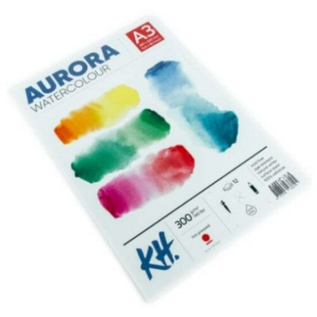 Альбом-склейка для акварели Aurora Hot А3 12 л 300 г 100% целлюлоза