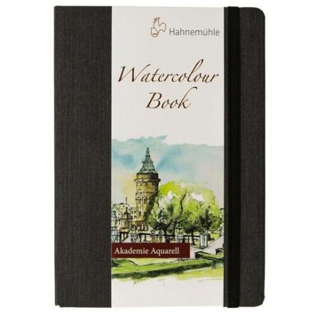 Альбом для акварели Hahnemuhle "Watercolour book" А5 30 л 200 г, целлюлоза 100%, с/з, с резинкой