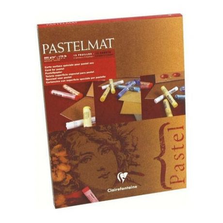 Блокнот для пастели Clairefontaine "Pastelmat" 30х40 см 12 л 360 г новые оттенки