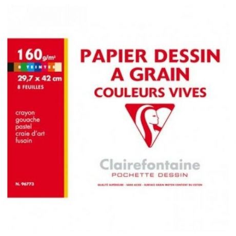Набор бумаги для пастели Clairefontaine "Etival Color" 29,7х42 см 6 л 160 г