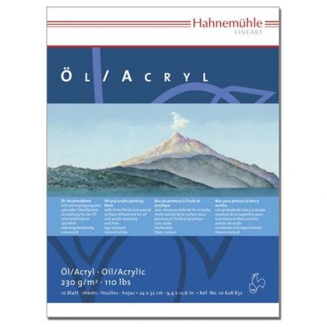 Альбом-склейка для акрила и масла Hahnemuhle "Ol/Acryl" 24х32 см 10 л 230 г