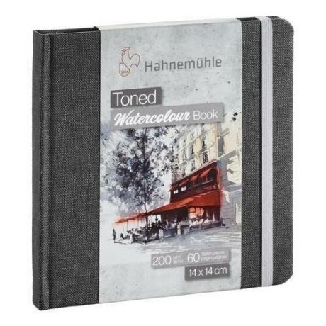 Альбом для акварели Hahnemuhle "Watercolour book" 14x14 см 30 л 200 г целлюлоза 100% серый