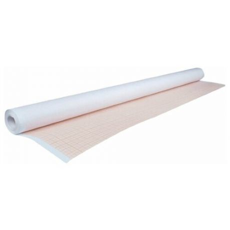 Миллиметровая бумага STAFF масштабно-координатная 128992 2000 х 64 см, 65г/м², 1 л. белый/оранжевый