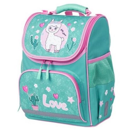 Пифагор Ранец Basic Baby lama (229934), бирюзовый