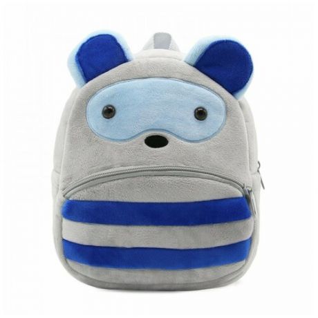 Детский рюкзак KAKOO Зверята - Синий полосатик AW0021-29