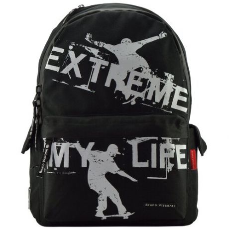 Рюкзак черный "экстрим.скейт "