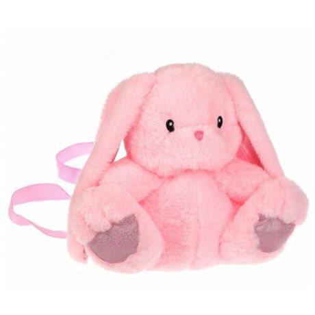 Fluffy Family Рюкзак-игрушка Зайка, розовый