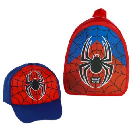 Детский набор, рюкзак и кепка для мальчиков Человек Паук