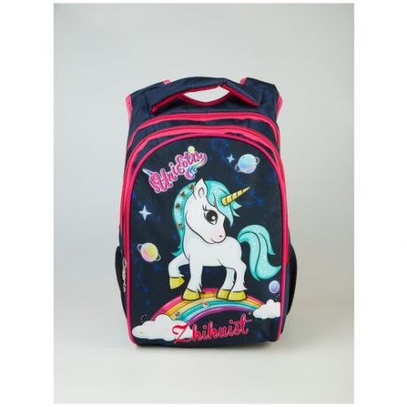 Рюкзак детский с единорогом/ Рюкзак для прогулок/ Рюкзак для школы/ Рюкзак детский с единорогом Unicorn синий