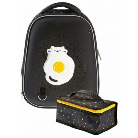 Рюкзак каркасный, Ergonomic light, 38 x 29 x 15, EVA-материал, с термосумкой, "Сытый кот"