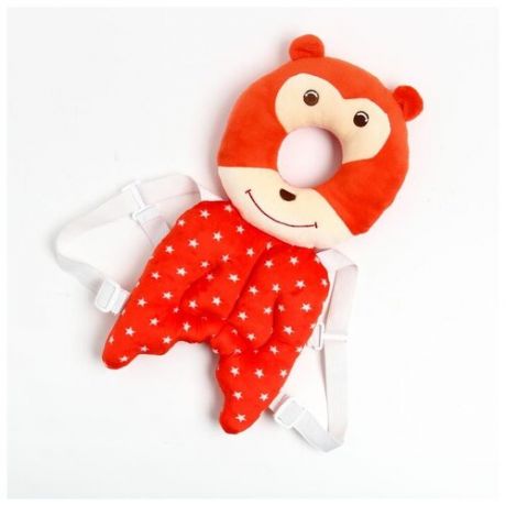 Рюкзачок-подушка для безопасности малыша "Мишка", цвет красный 4115685 .