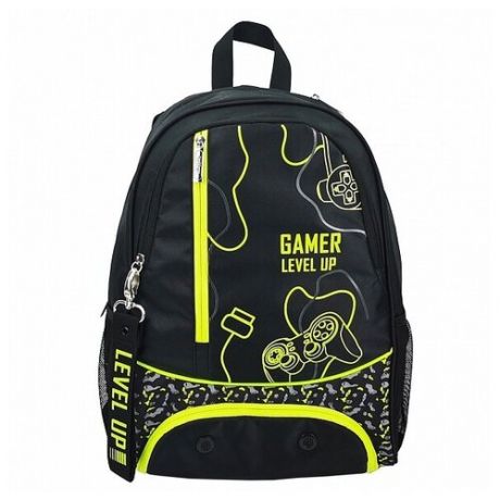 Рюкзак школьный, Sreet, 42 x 29 x 12 см, эргономичная спинка, отделение для ноутбука, Gamer