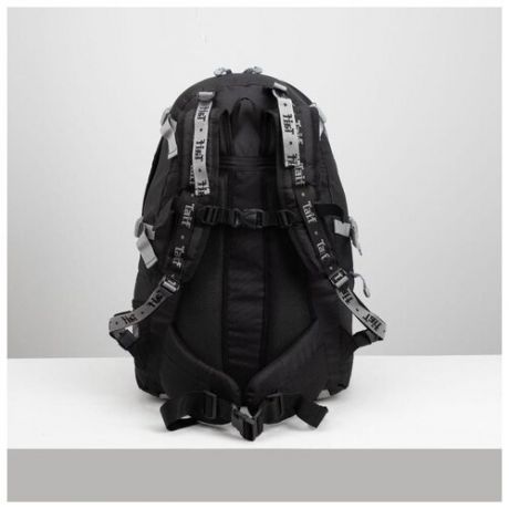 Рюкзак туристический Taif 50 л, отдел на молнии, 3 наружных кармана, черный