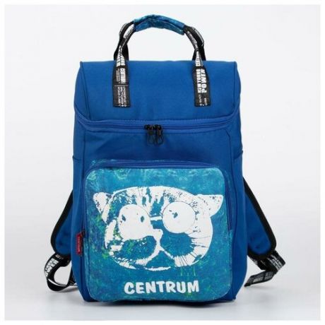 Рюкзак-сумка, отдел на молнии, наружный карман, цвет синий