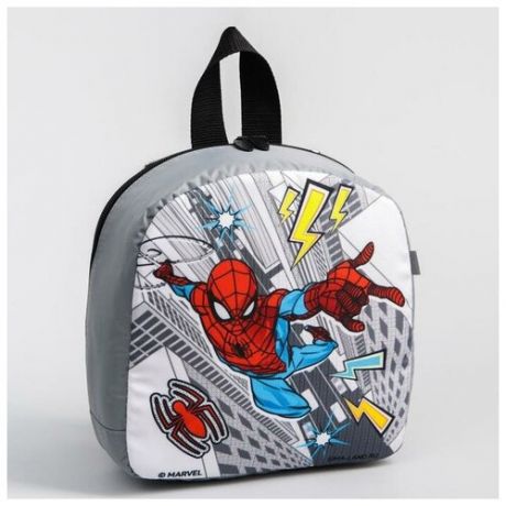 Рюкзак детский, с мигающим элементом, отдел на молнии, «Человек-паук» , MARVEL