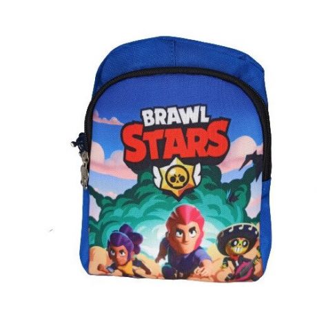 Детский рюкзак для мальчика Brawl StarS, 25х19 Синий