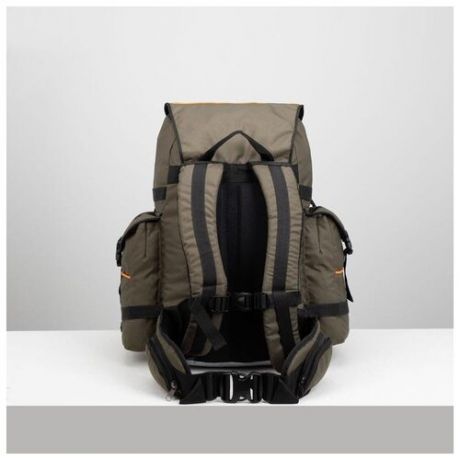 Рюкзак туристический Taif 45 л, отдел на шнурке, 3 наружных кармана, хаки