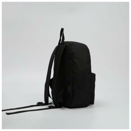 Рюкзак молодежный NAZAMOK "Стрела", 29х12х37 см, наружный карман, светоотражающие ленты, черный