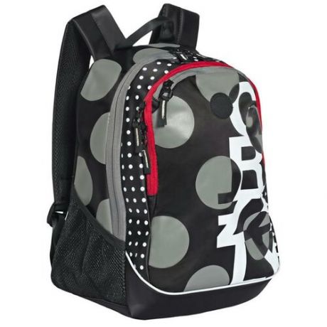 Школьный рюкзак с эргономической спинкой GRIZZLY RG-268-1 черный, 2 отделения, вес 620грамм, 40x29x20см.