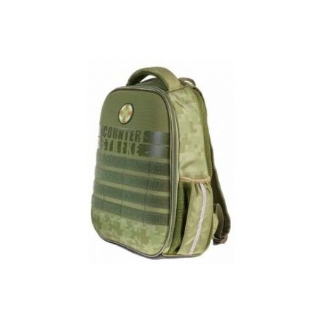 Рюкзак Hatber ERGONOMIC light-Military- 38х29х12,5см EVA материал светоотражающий 1 отделение 2 кармана для мальчика