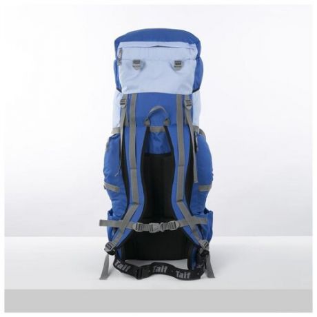 Рюкзак туристический Taif 80 л, отдел на шнурке, 2 наружных кармана, 2 боковых кармана, голубой