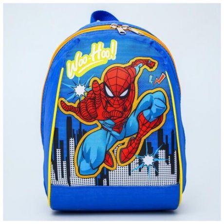 Рюкзак Marvel "Человек Паук", 20*13*26 см, на молнии, синий