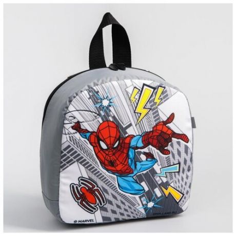 Рюкзак детский Marvel с мигающим элементом, отдел на молнии, "Человек-паук"