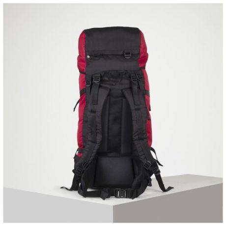 Рюкзак туристический Taif 70 л, отдел на шнурке, наружный карман, 2 боковые сетки, черный