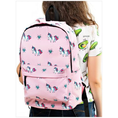 Рюкзак детски, рюкзак для девочки, портфель, ранец, рюкзак розовый, рюкзак с единорогом, рюкзак женский