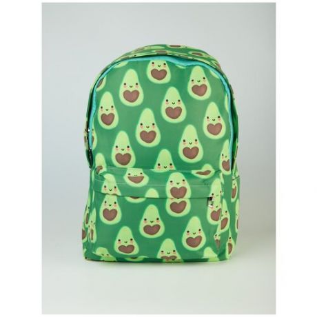 Рюкзак детский с авокадо/ Рюкзак для прогулок/ Рюкзак для школы/ Рюкзак детский с авокадо зеленый