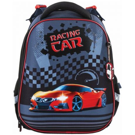 BRAUBERG рюкзак Premium Racing car (228781), черный/серый/красный
