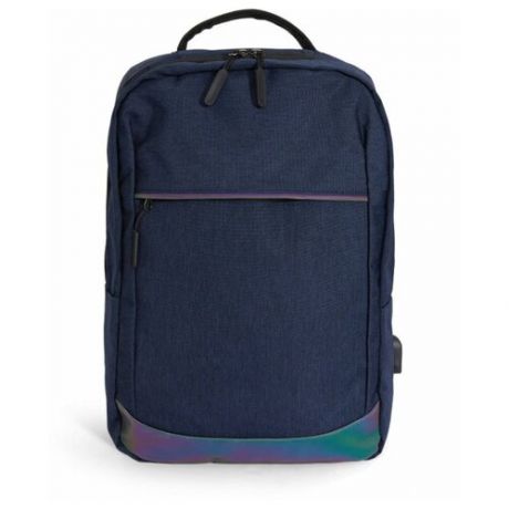 Школьный рюкзак USB / Городской рюкзак USB / Офисный рюкзак USB / USB рюкзак для ноутбука / Синий
