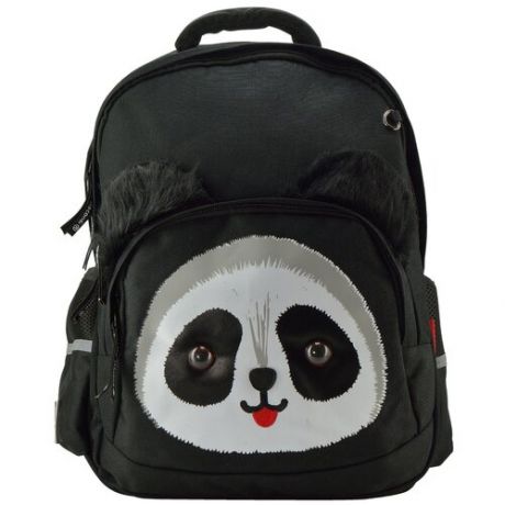 Рюкзак черный с эргономичной спинкой "панда"