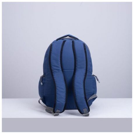 Рюкзак туристический, 28 л, отдел на молнии, 2 наружных кармана, 2 боковых кармана, цвет синий