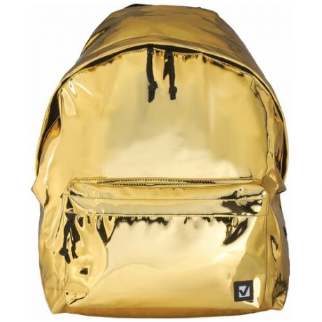 Рюкзак BRAUBERG молодежный, сити-формат, "Винтаж", 227094, светло-золотой, 41х32х14 см