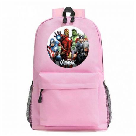 Рюкзак Мстители (Avengers) розовый №6