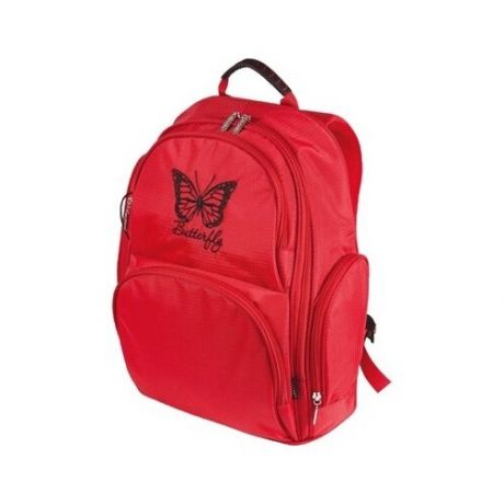 Рюкзак школьный "deVENTE. Butterfly" 39x32x14 см, текстильный rip stop, эргономичная вентилируемая