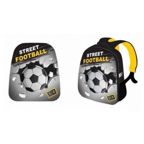 Рюкзак CENTRUM Street football, школьный каркасный 37х31,5х17см. 87978