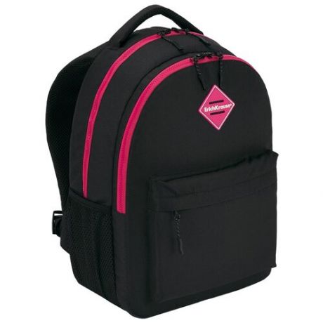 Ученический рюкзак ErichKrause EasyLine с двумя отделениями 20L Black&Pink (в пакете по 1шт.) (48611)